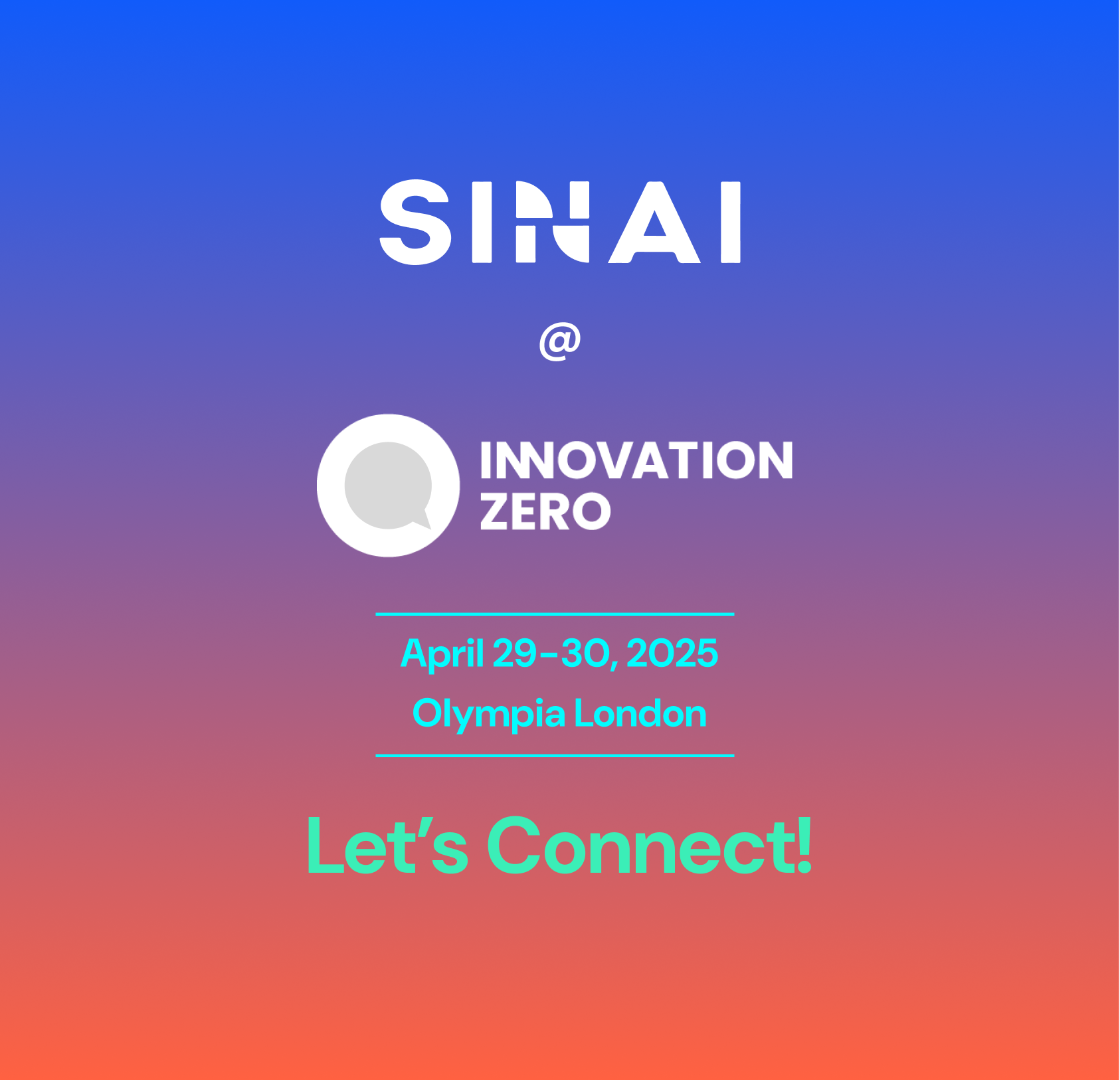 SINAI Technologies at Innovation Zero - London